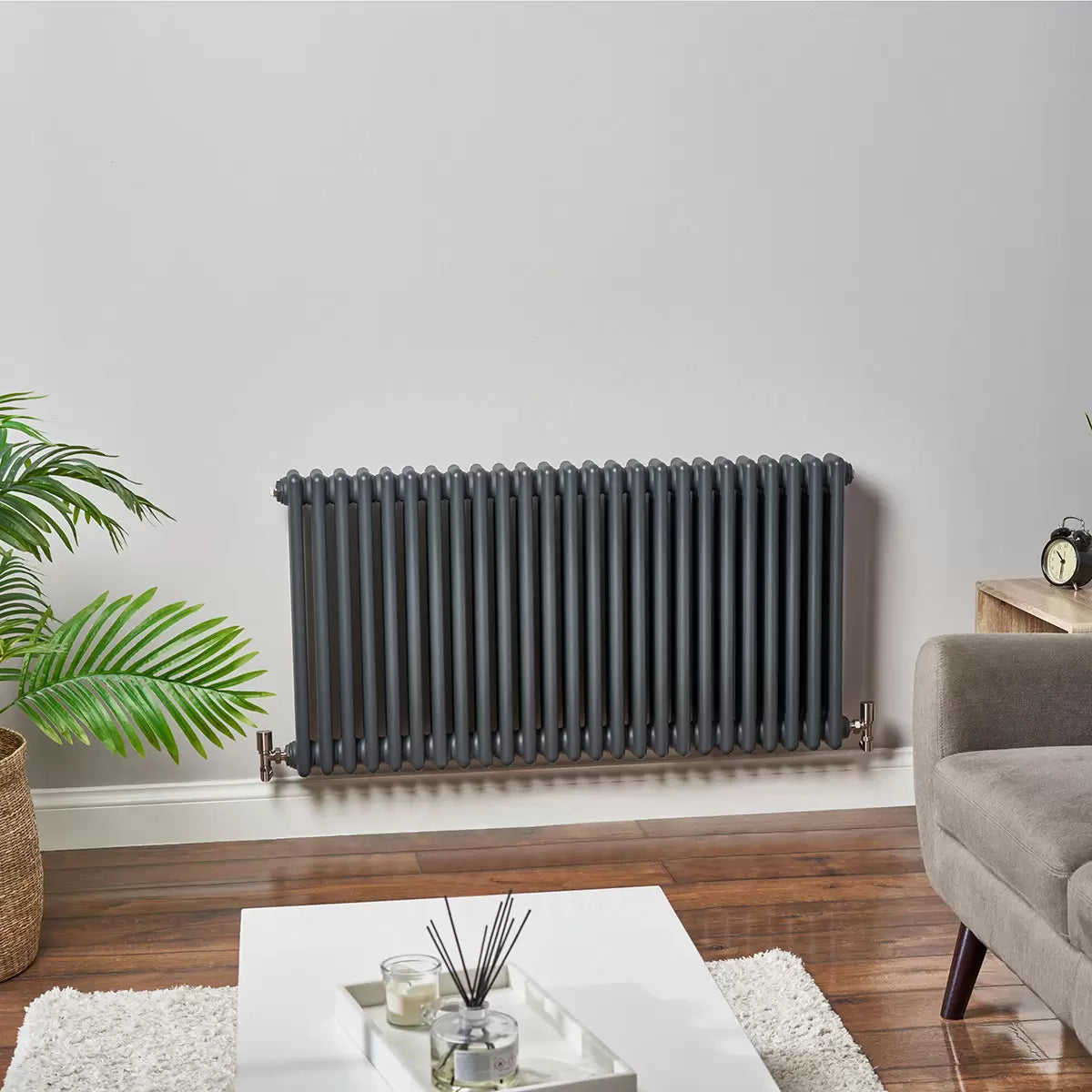 Ultraheat Anthracite 3 Column Radiator in Four Sizes