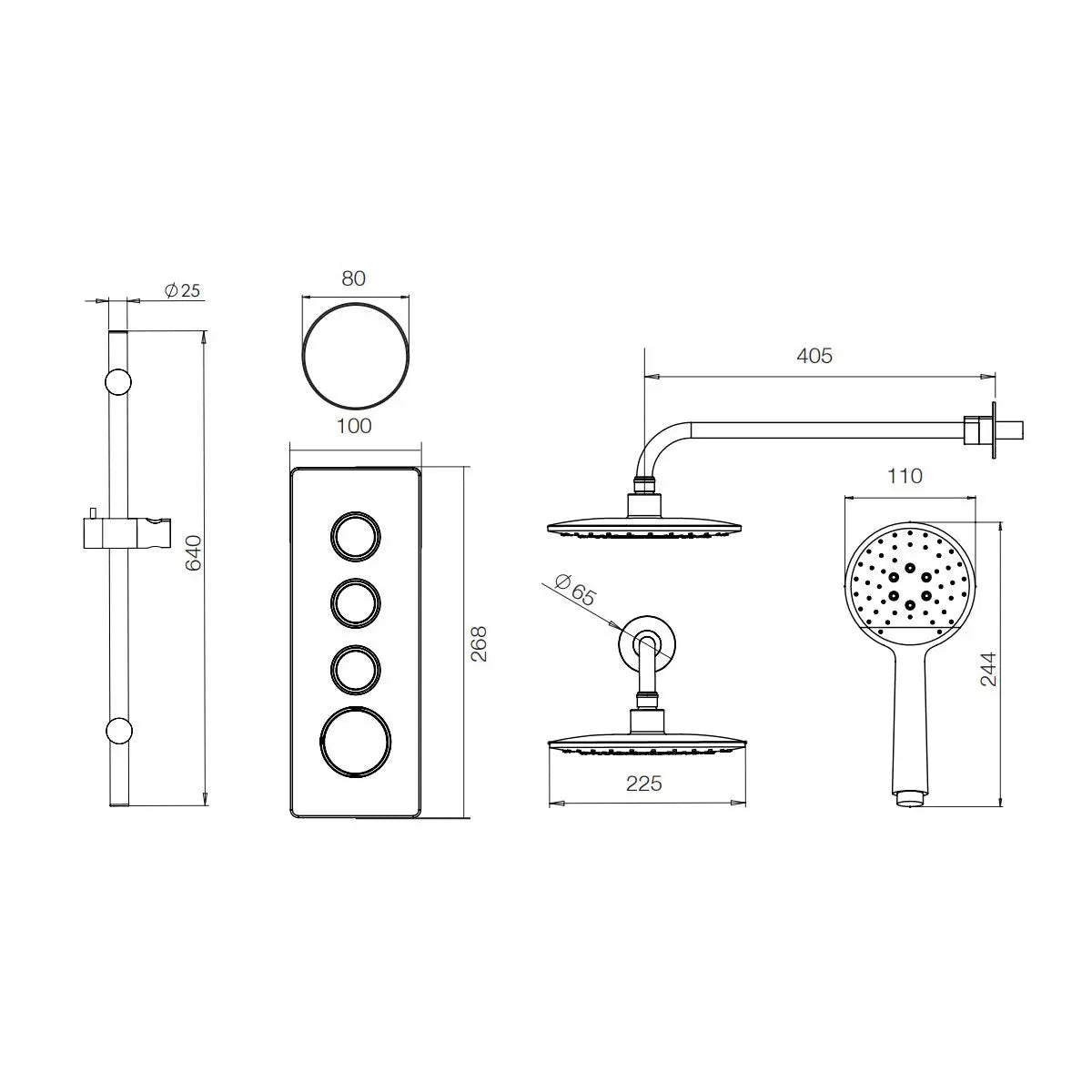 Tavistock Xenon Concealed Three Function Shower in Two Options