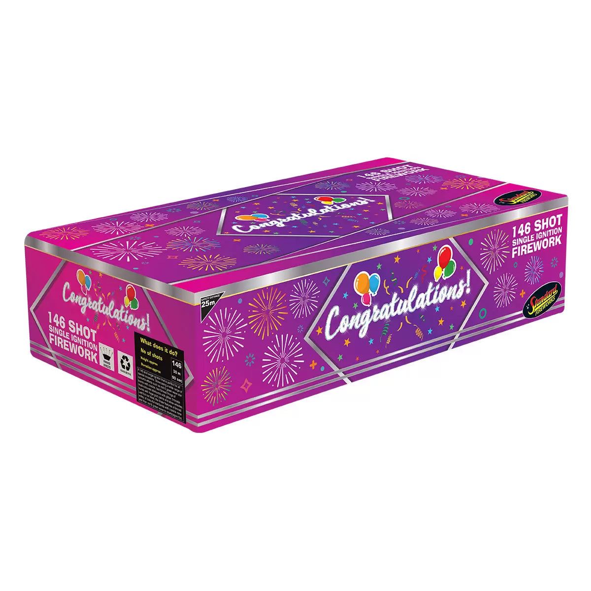 Standard Celebration Single Ignition Firework in 7 Varieties