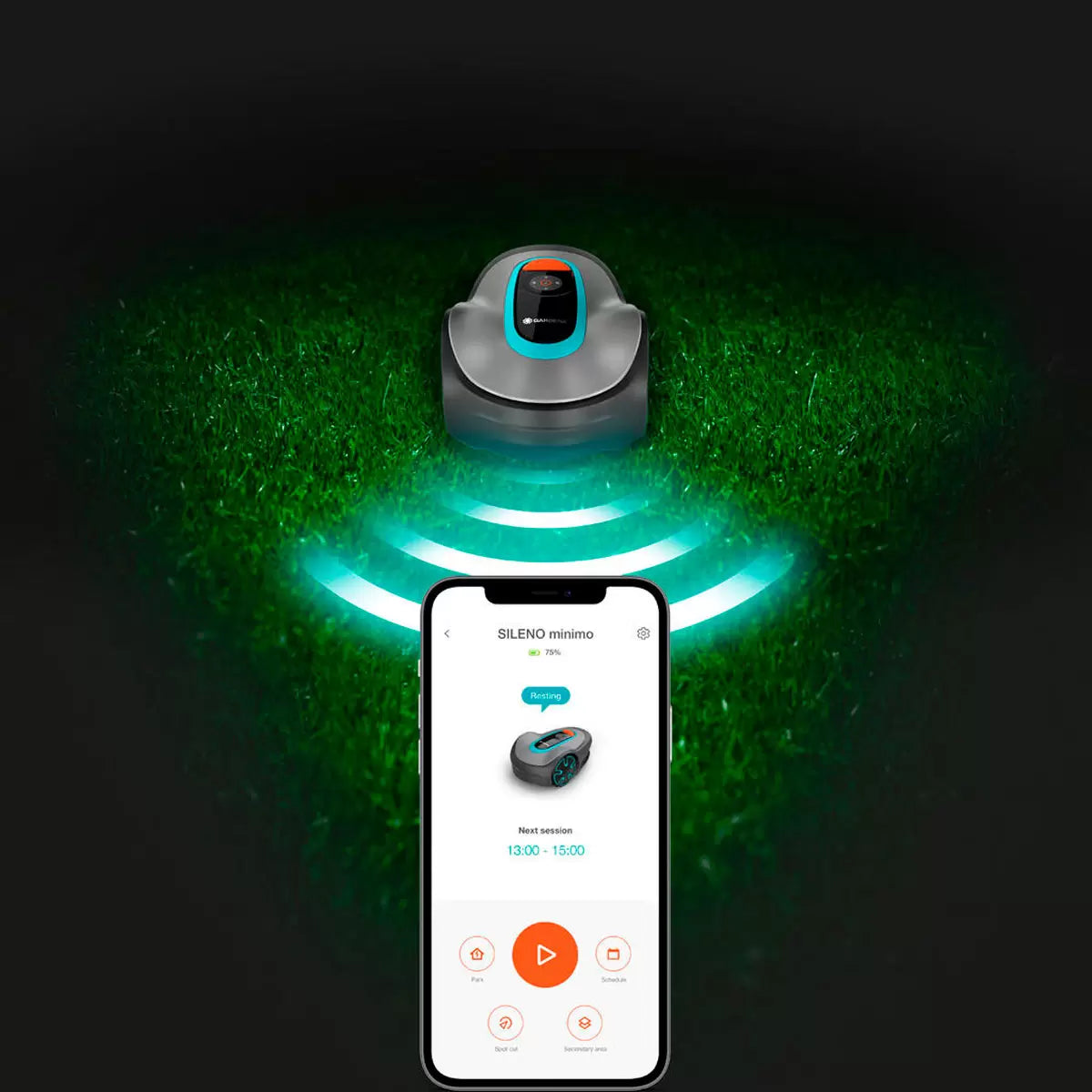 Gardena Sileno Minimo Smart Robotic Lawn Mower + Charging Station (250m² cutting