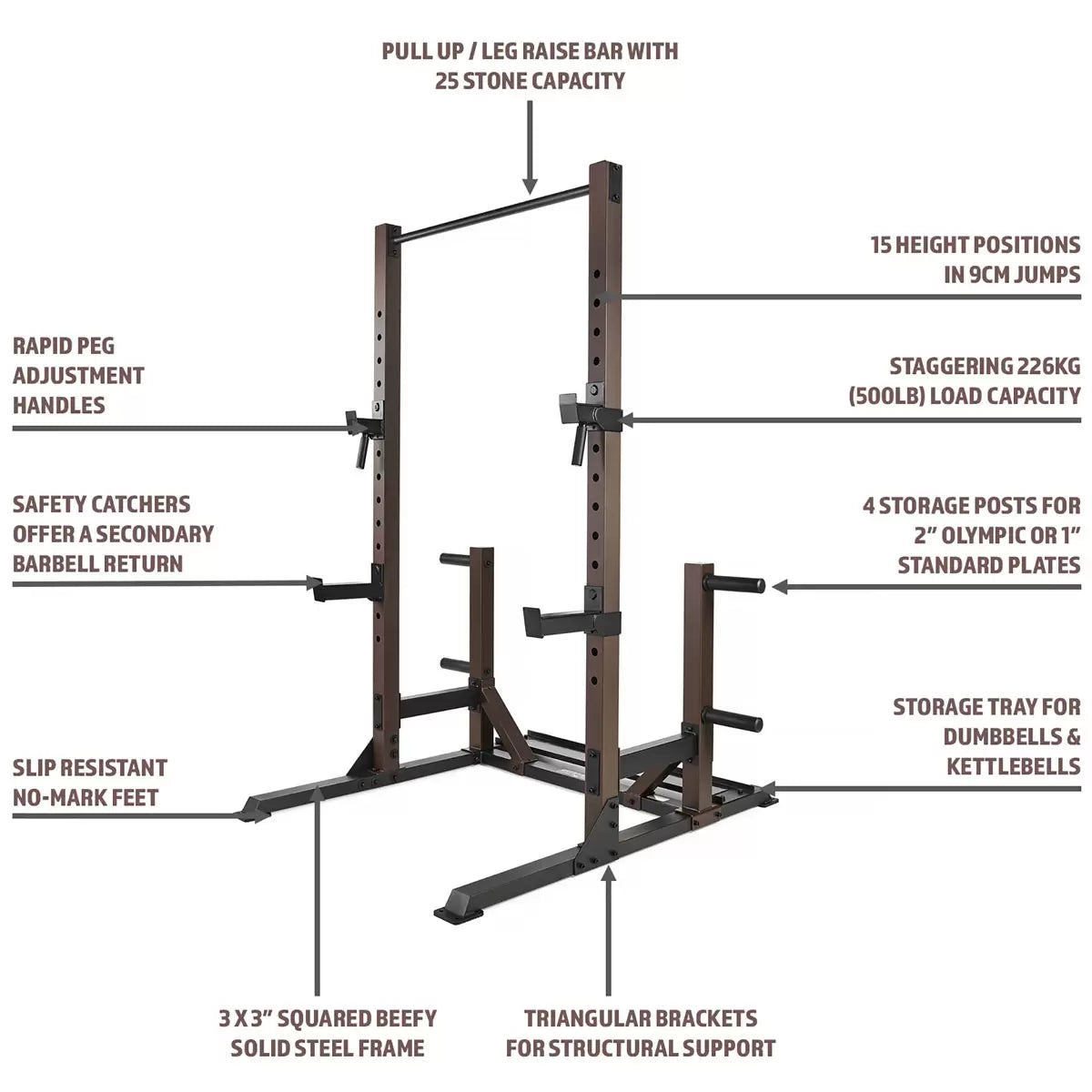 SteelBody STB-98010 Utility Trainer Power Rack
