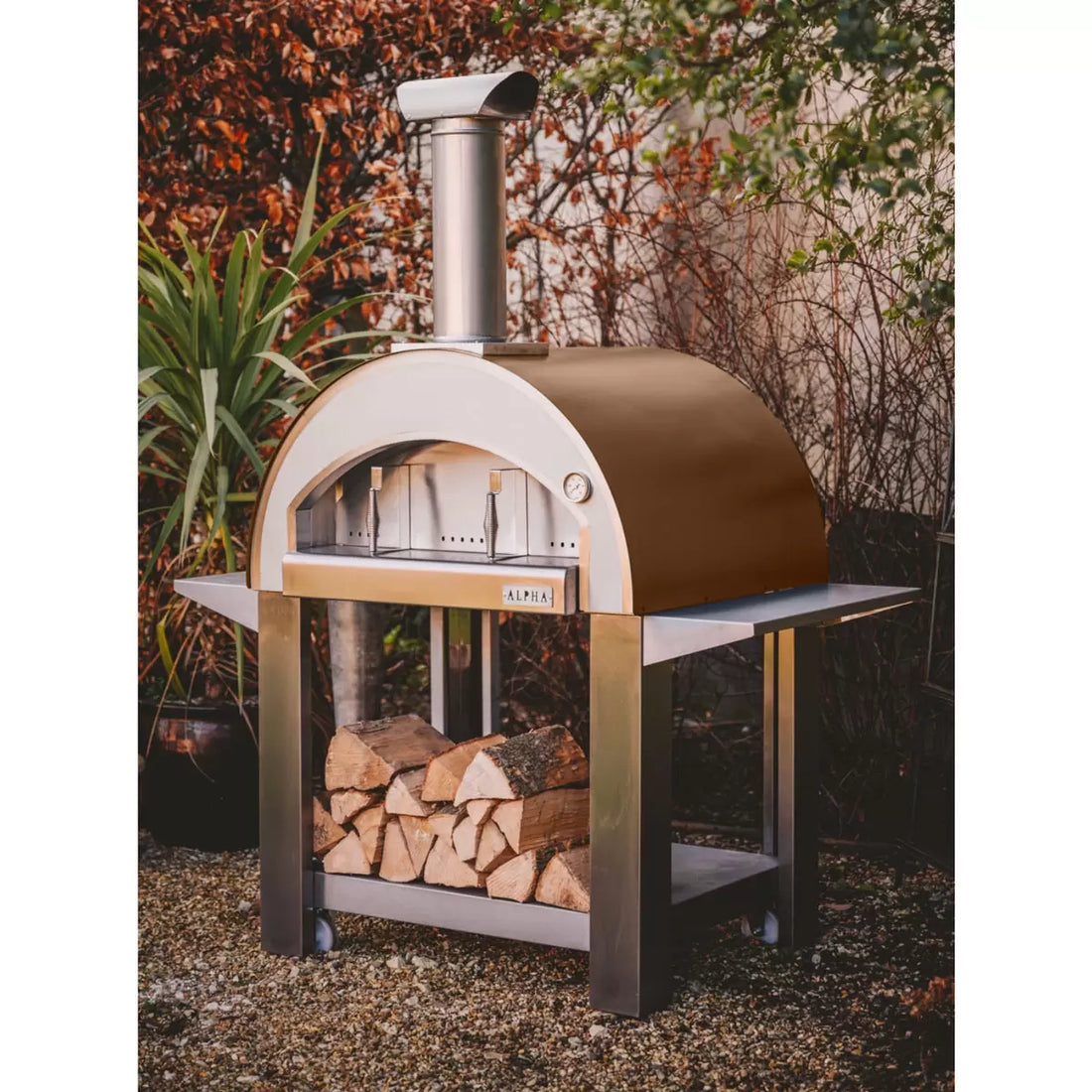 Alpha Pro Grande Wood-Fired Pizza Oven Bundle + Cover