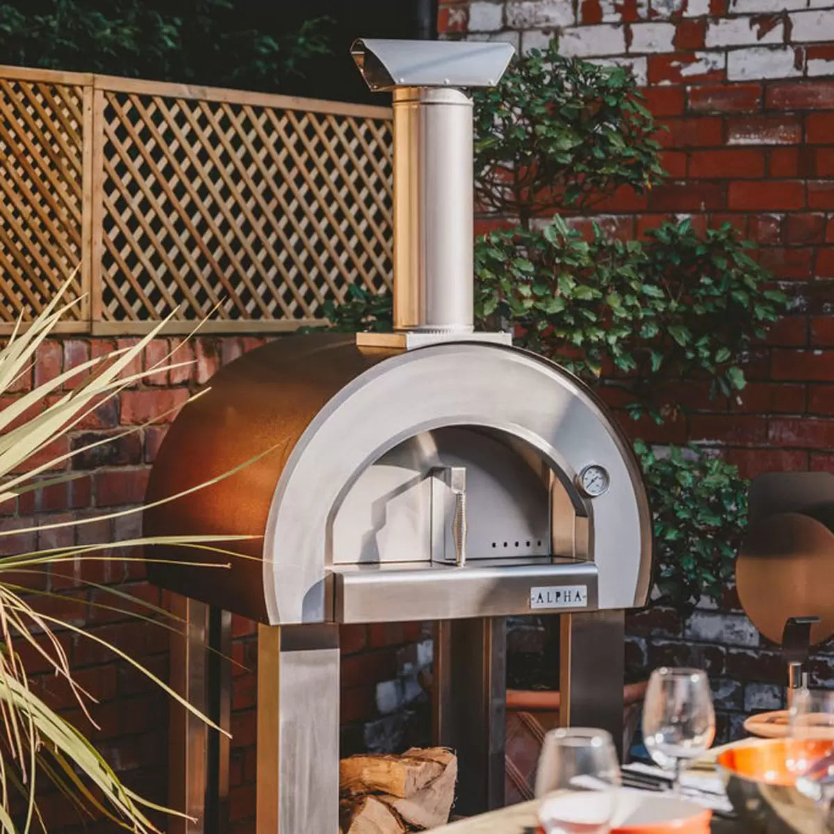 Alpha Pro Piccolo Wood-Fired Pizza Oven Bundle + Cover