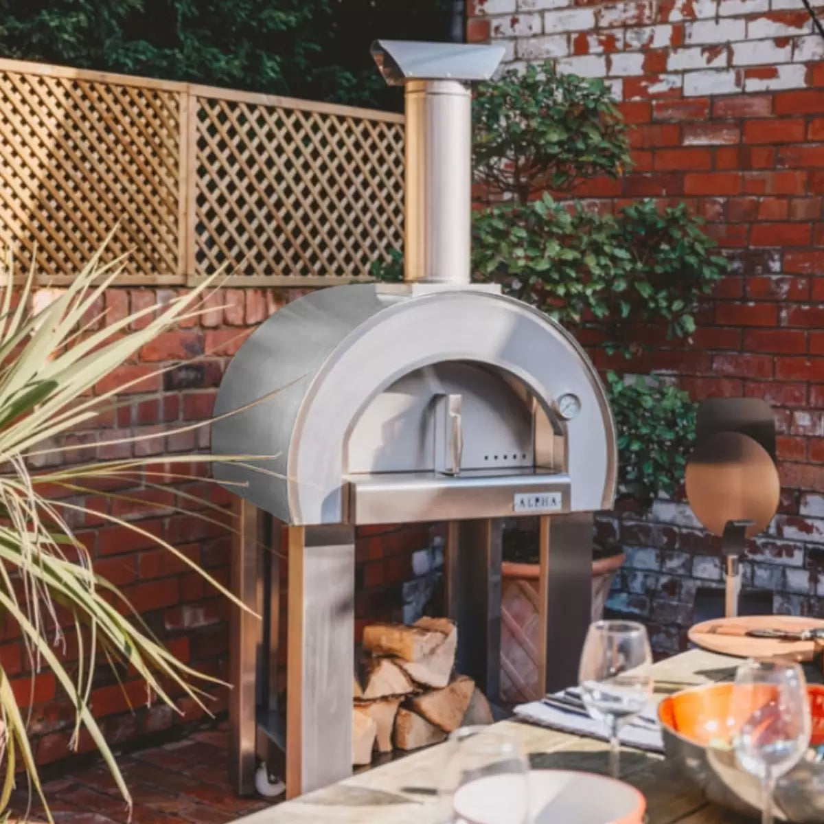 Alpha Pro Piccolo Wood-Fired Pizza Oven Bundle + Cover
