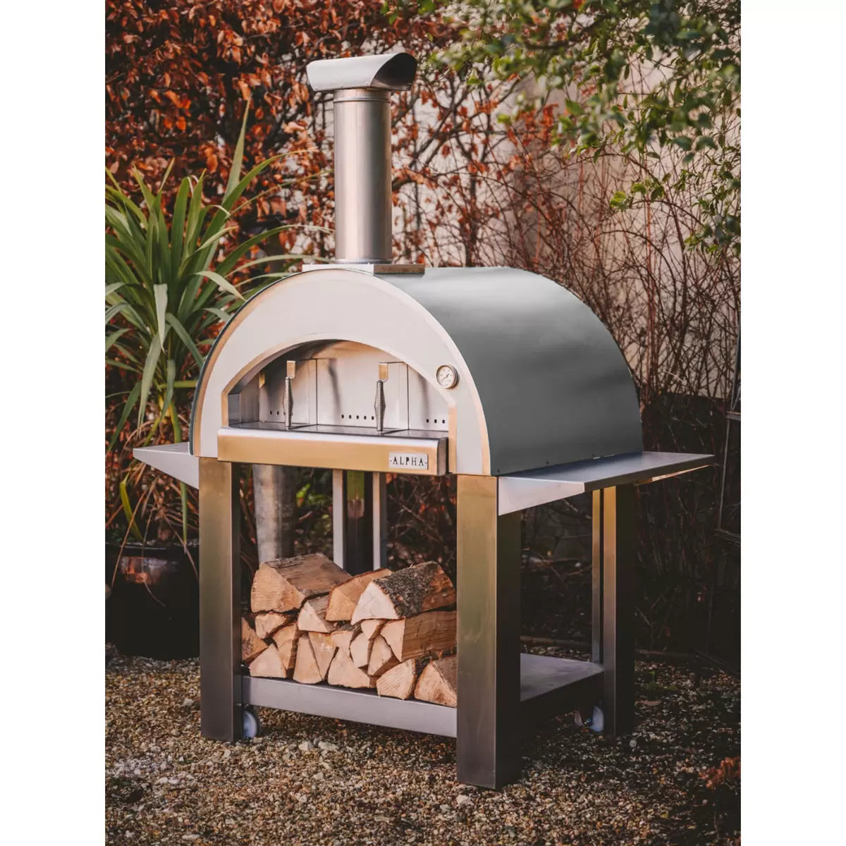 Alpha Pro Grande Wood-Fired Pizza Oven Bundle + Cover