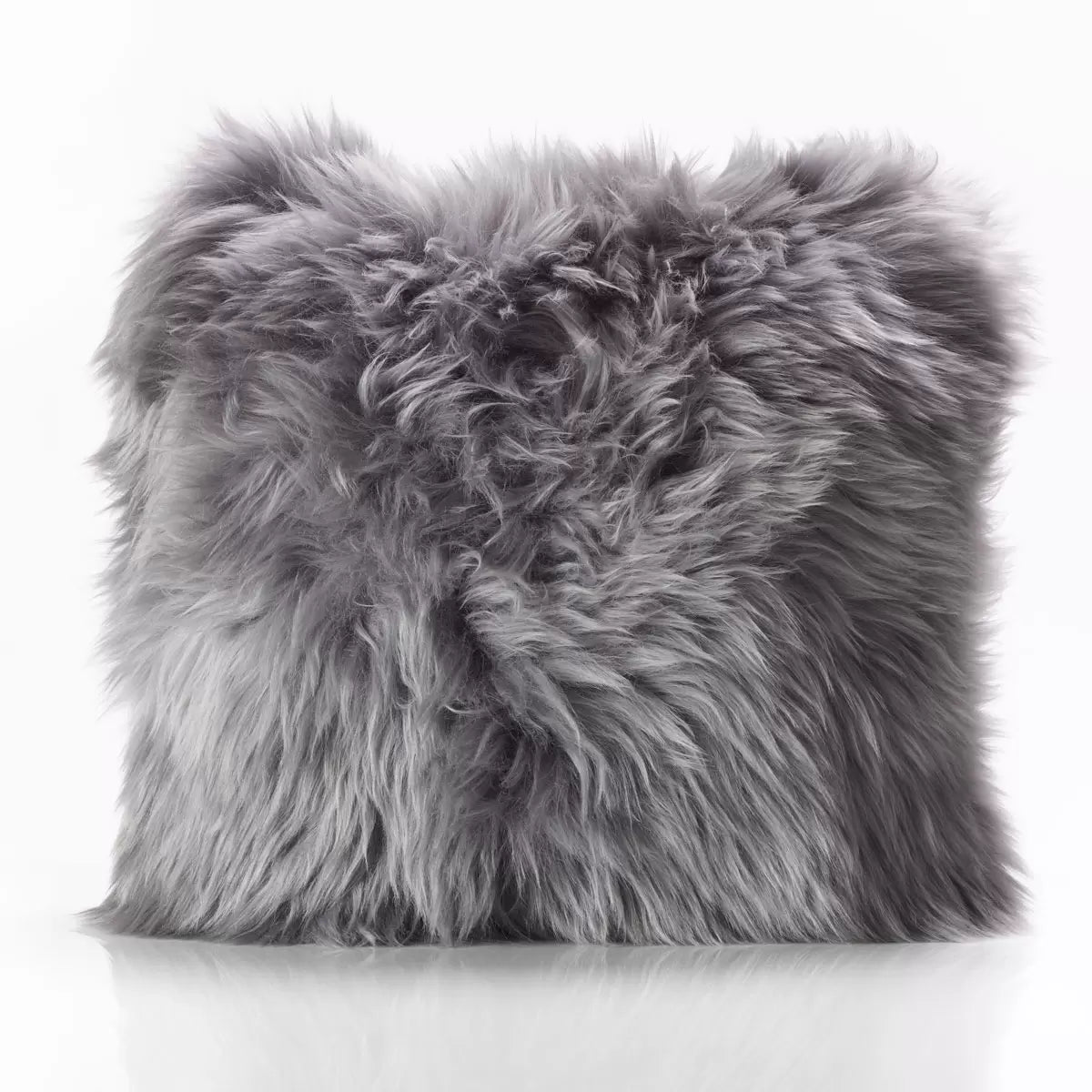 Bowron Single Sided Sheepskin Cushion, 35 x 35cm in Dover Grey