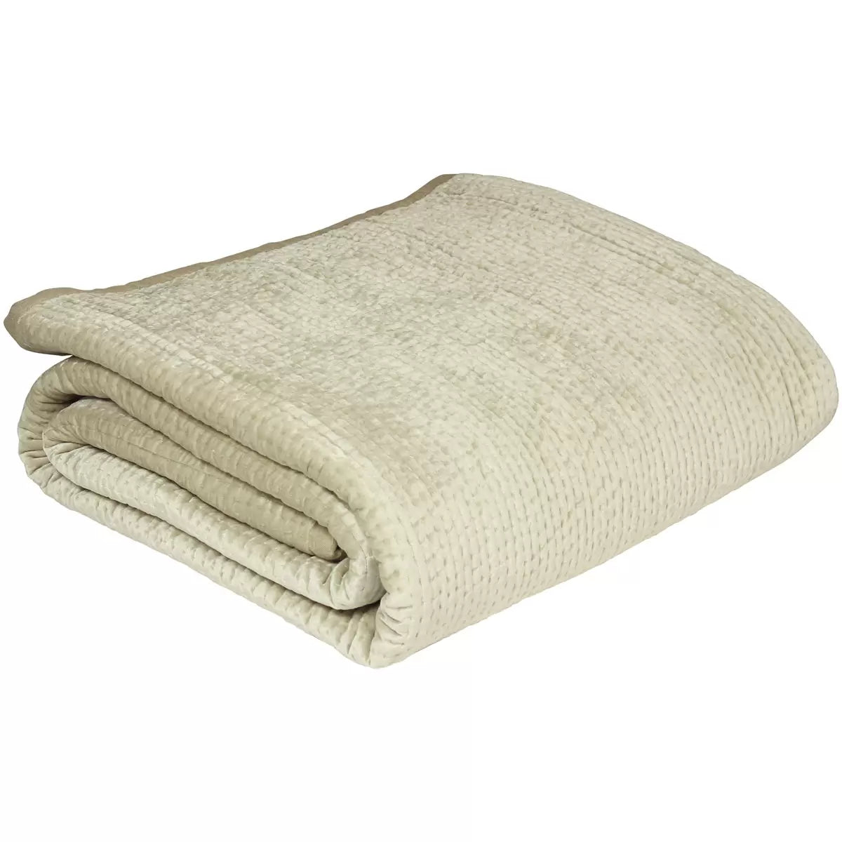 Brooklands Champagne Quilted Bedspread in 2 Sizes