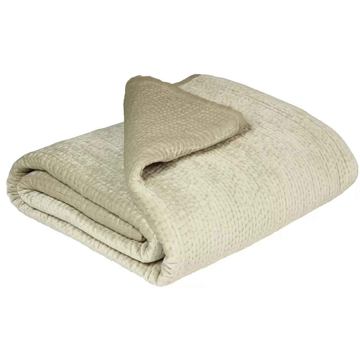 Brooklands Champagne Quilted Bedspread in 2 Sizes