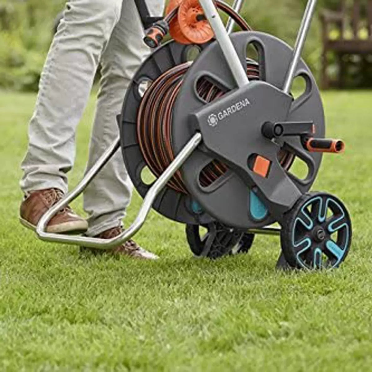 Gardena 50m (164ft) CleverRoll L Easy Hose Trolley Set
