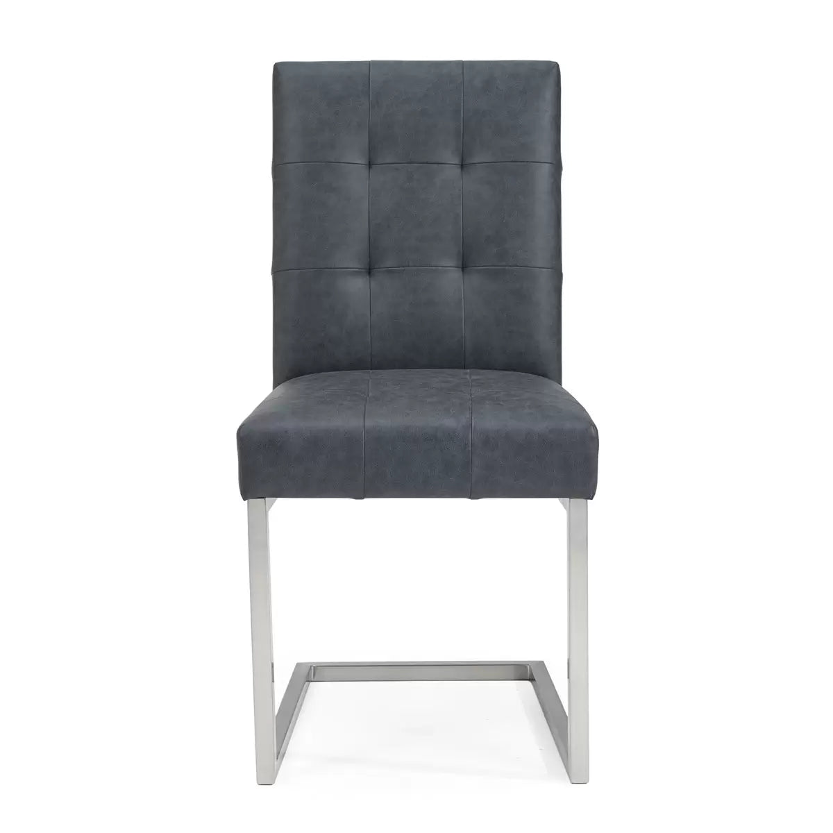 Bentley Designs Tivoli Mottled Black Faux Leather Cantilever Dining Chair, 2