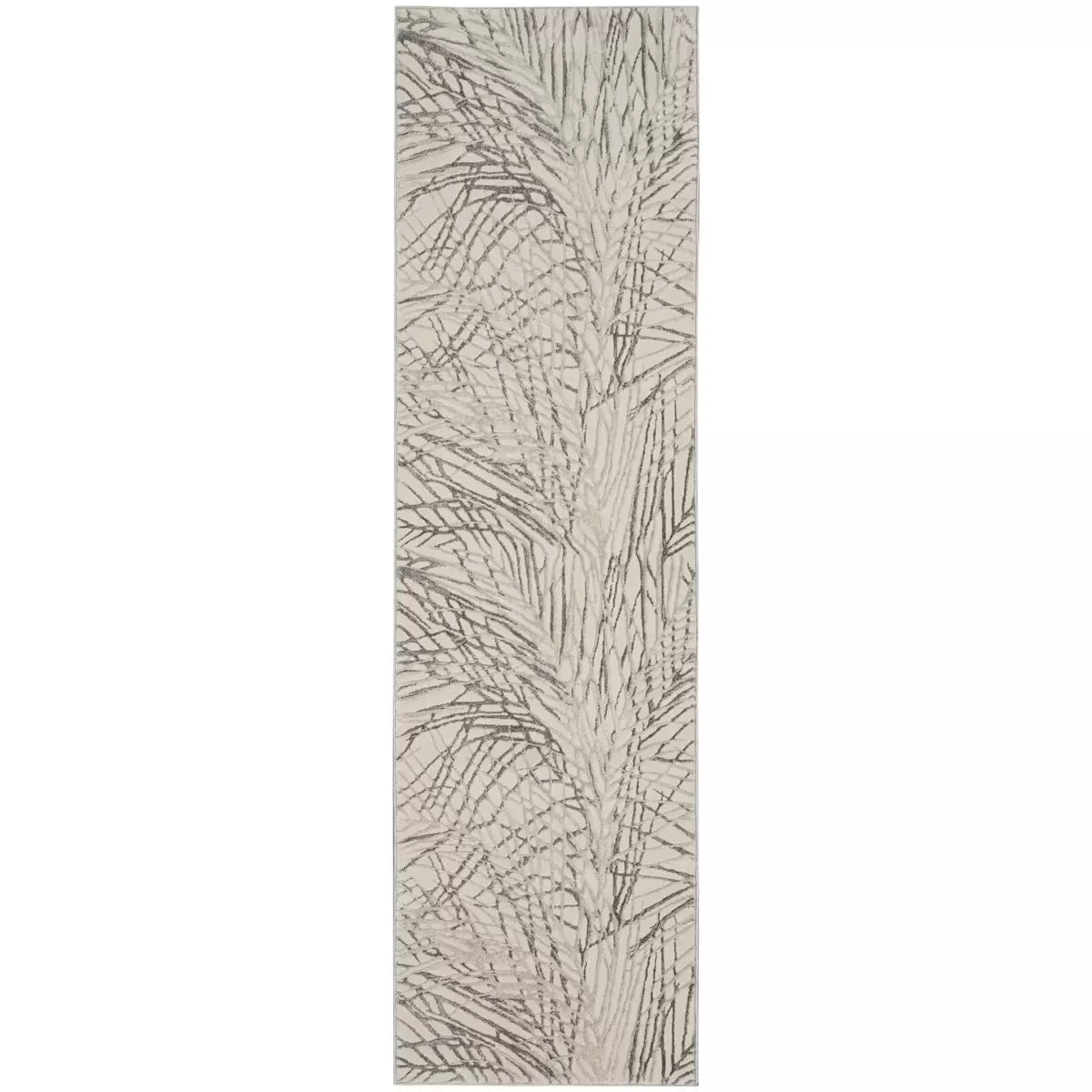 Rustic Textures Ivory & Grey Runner, 66 x 236 cm