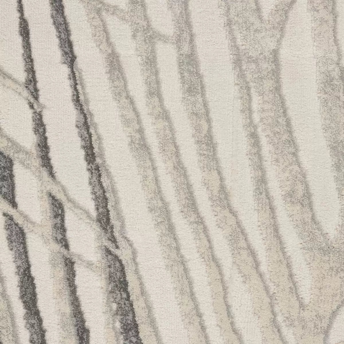 Rustic Textures Ivory & Grey Runner, 66 x 236 cm