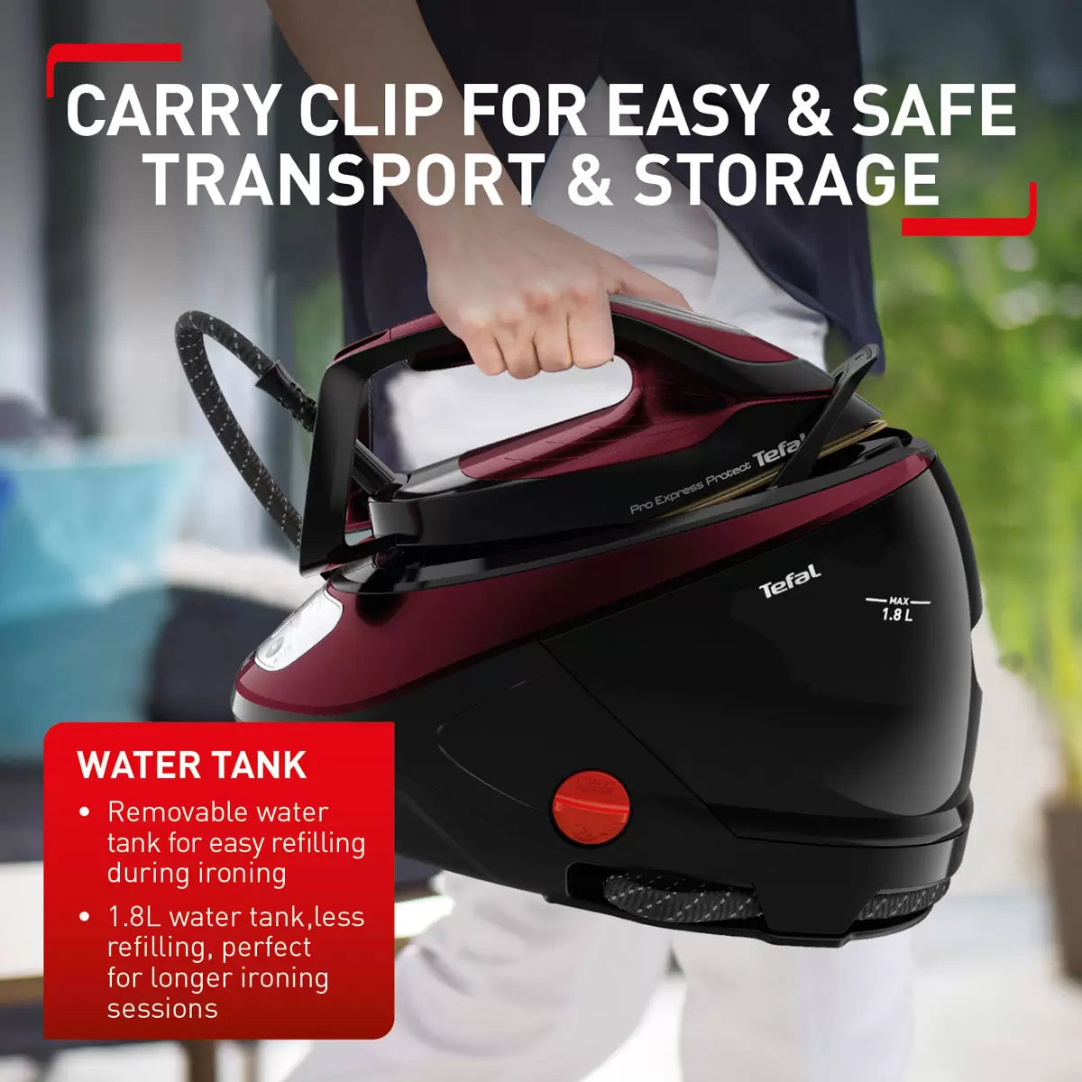 Tefal Pro Express Protect High Pressure Steam Generator Iron, GV9230G0