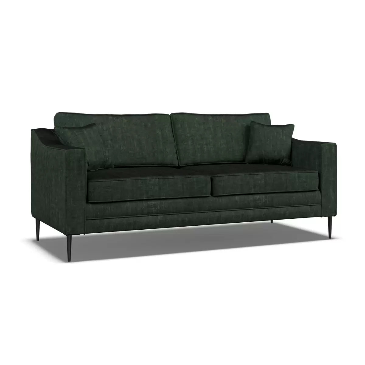Aspen Green Velvet 3 Seater Sofa