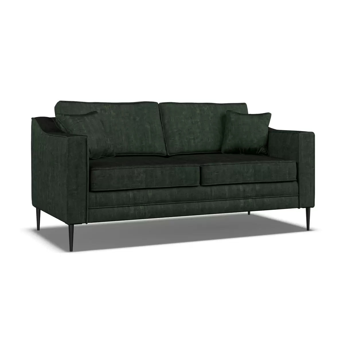 Aspen Green Velvet Large 2 Seater Sofa