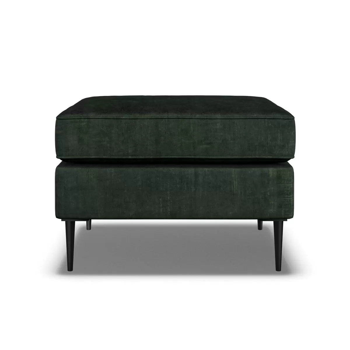Aspen Green Velvet Footstool