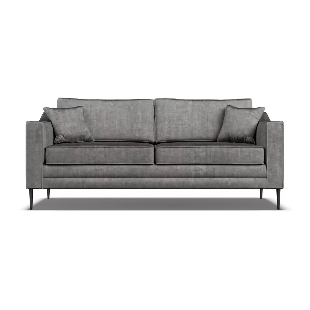 Aspen Grey Velvet 3 Seater Sofa