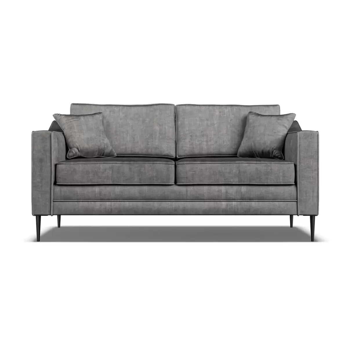 Aspen Grey Velvet Large 2 Seater Sofa
