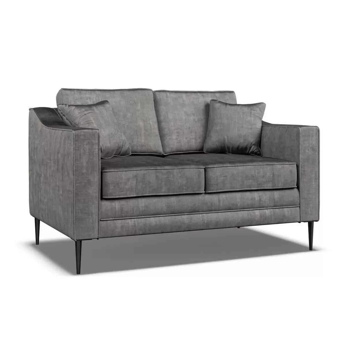 Aspen Grey Velvet 2 Seater Sofa