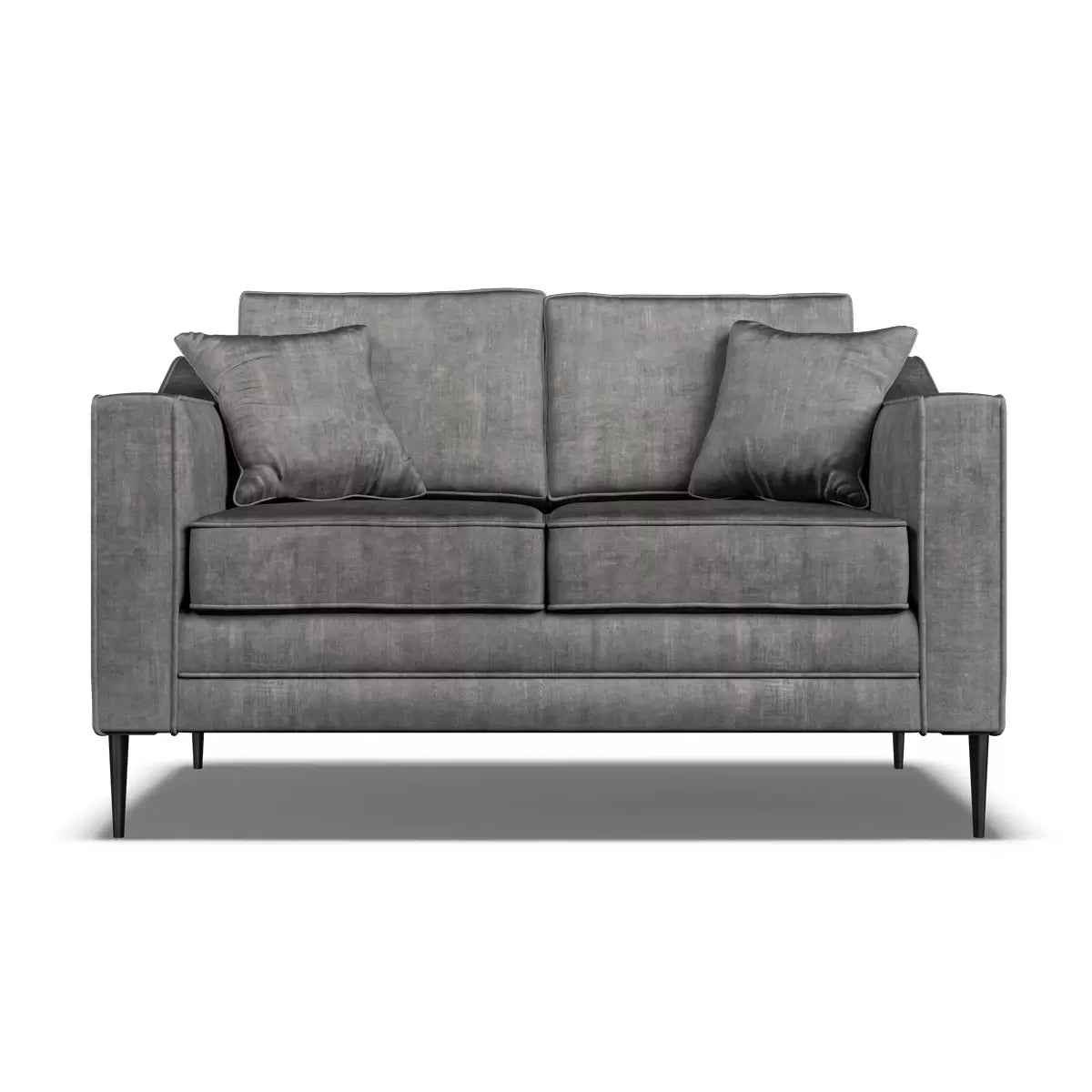 Aspen Grey Velvet 2 Seater Sofa