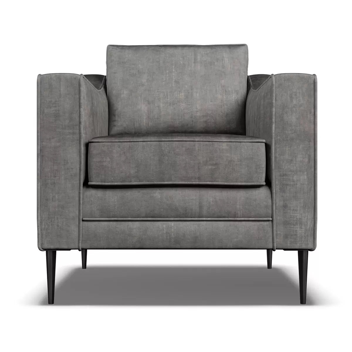 Aspen Grey Velvet Armchair