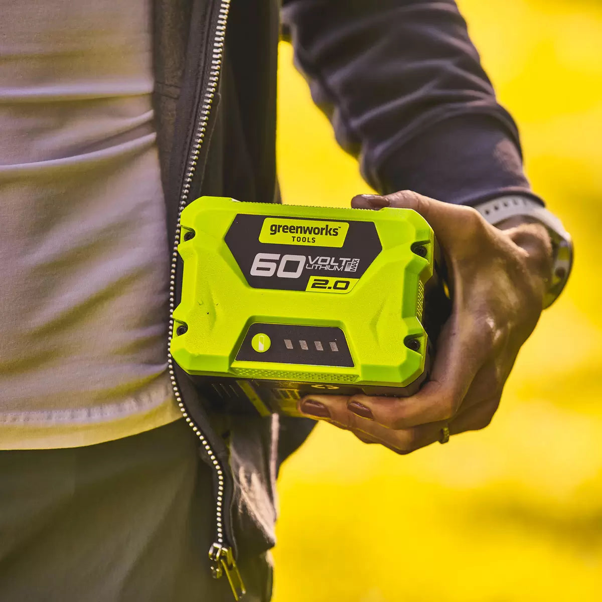 Greenworks 60V Charger and 2Ah Battery