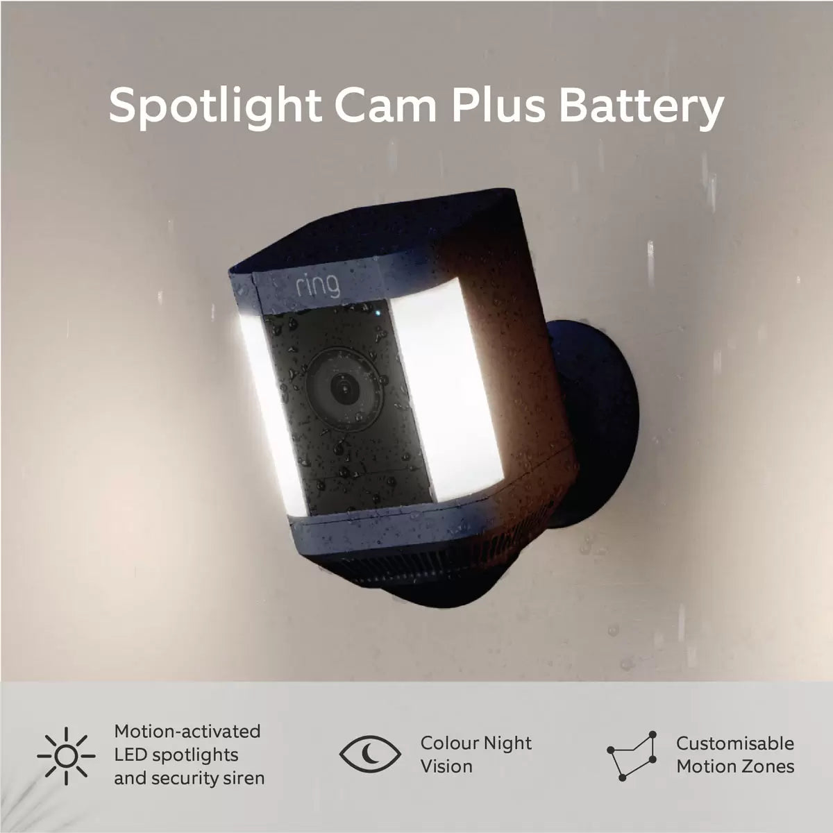 Ring Battery Spotlight Cam Plus in Black