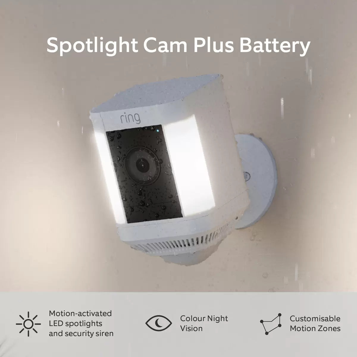 Ring Battery Spotlight Cam Plus in White