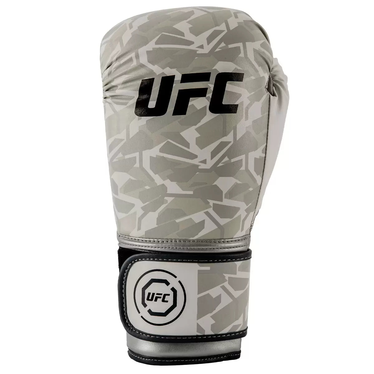 UFC Octagon Camo Boxing Gloves and UFC 4.5m Hand Wraps in 5 Sizes (8, 10, 12