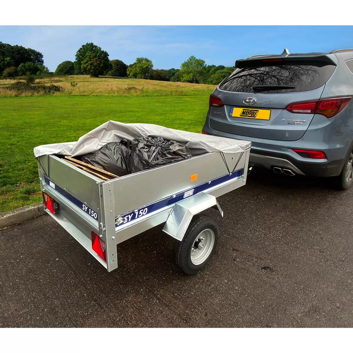 Maypole SY150 Trailer With PVC Flat Cover