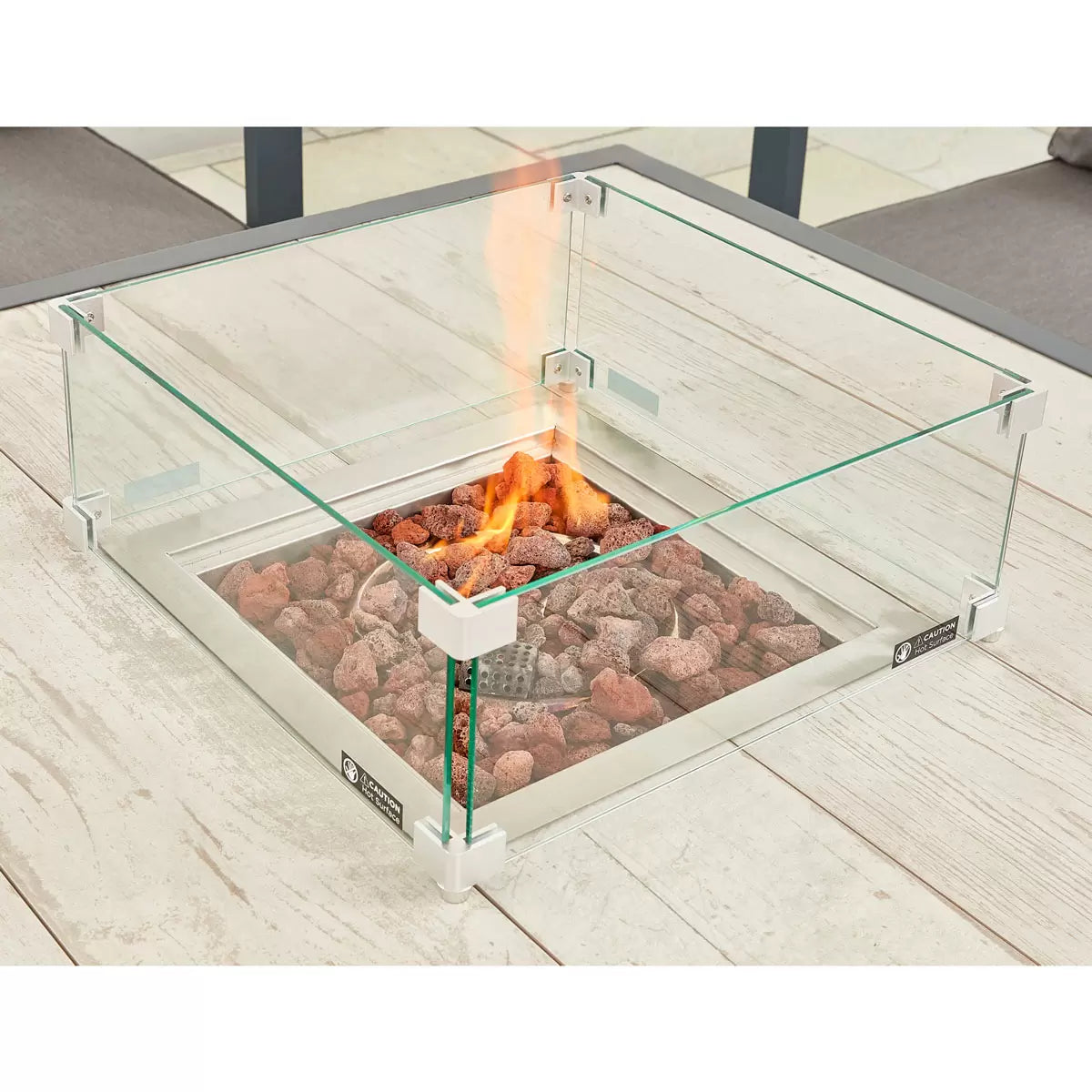 Stone Garden 5 Piece Deep Seating Fire Patio Set in Two Colours