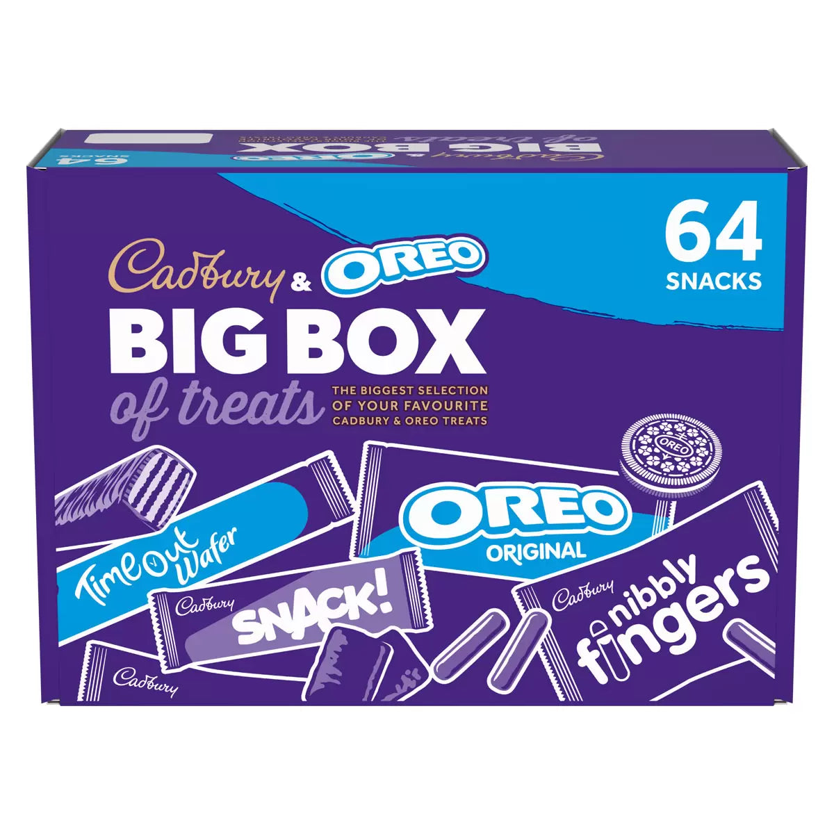 Cadbury & Oreo Big Box Of Treats, 6 x 64 Snacks