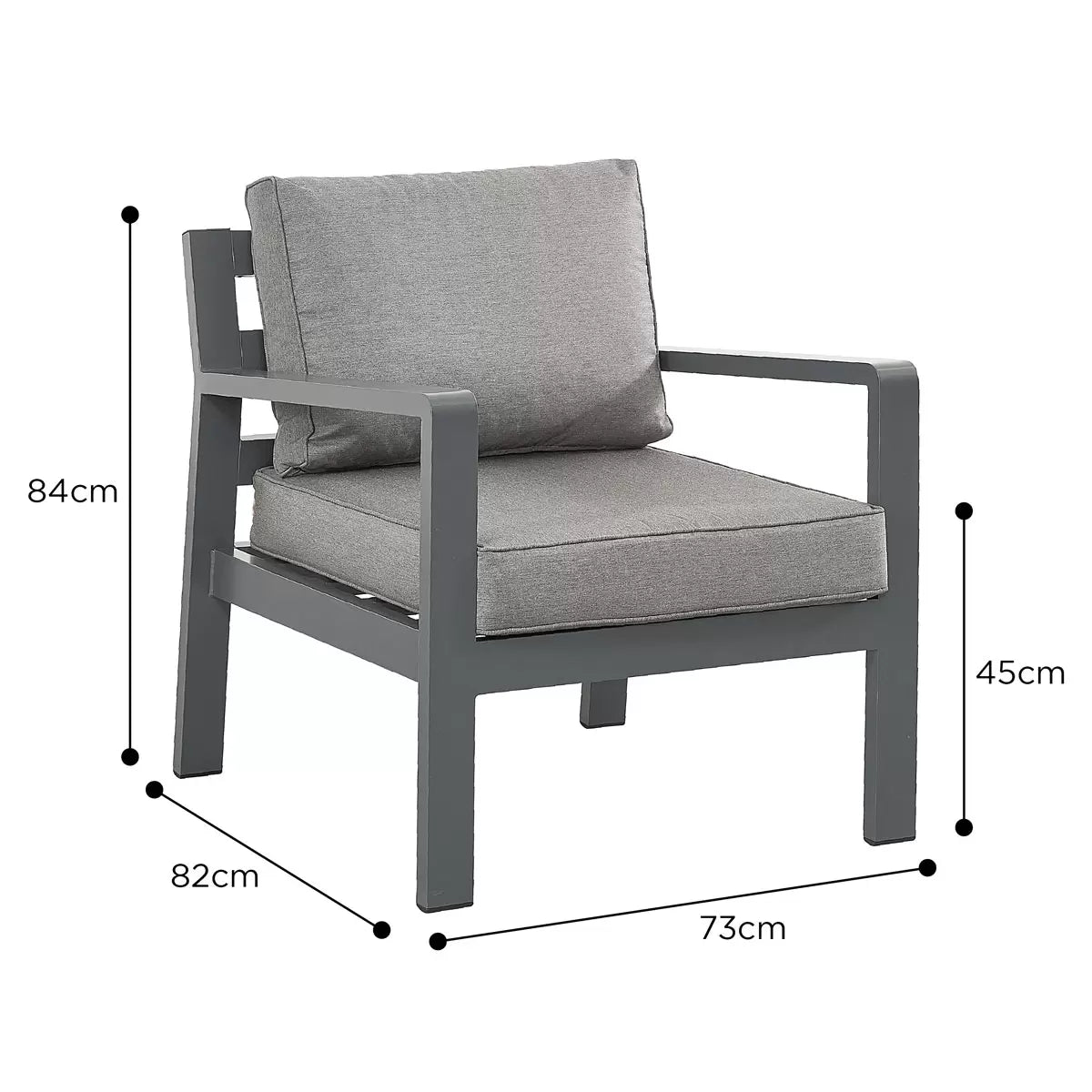 Stone Garden 5 Piece Armchair and Footstool Patio Set in Two Colours