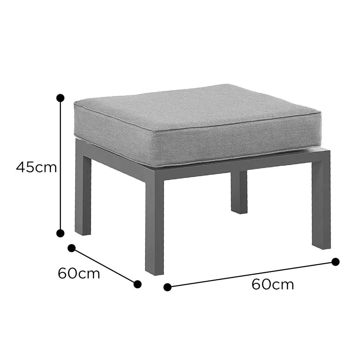 Stone Garden 5 Piece Armchair and Footstool Patio Set in Two Colours