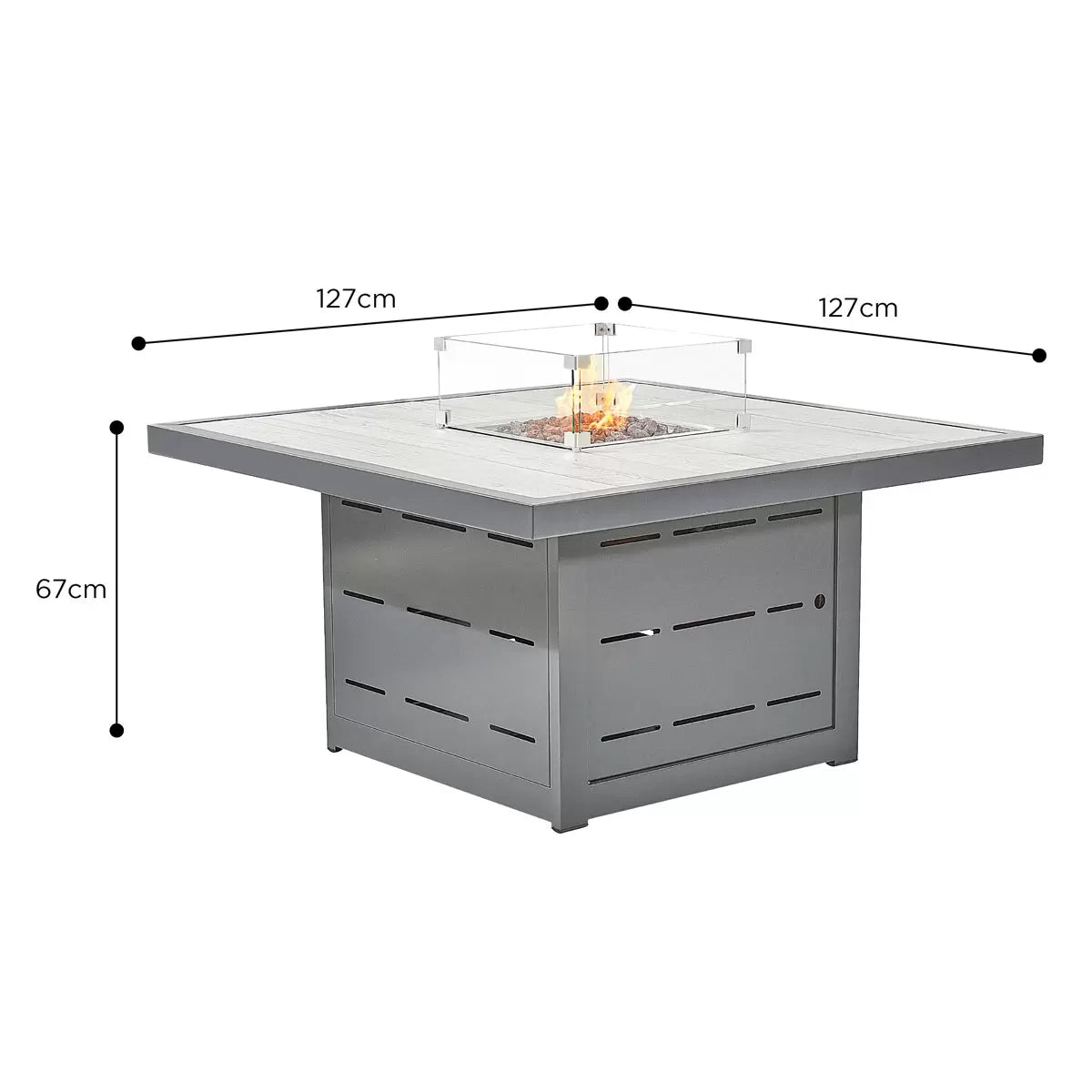 Stone Garden 4 Piece Deep Seating Corner Fire Patio Set in Two Colours
