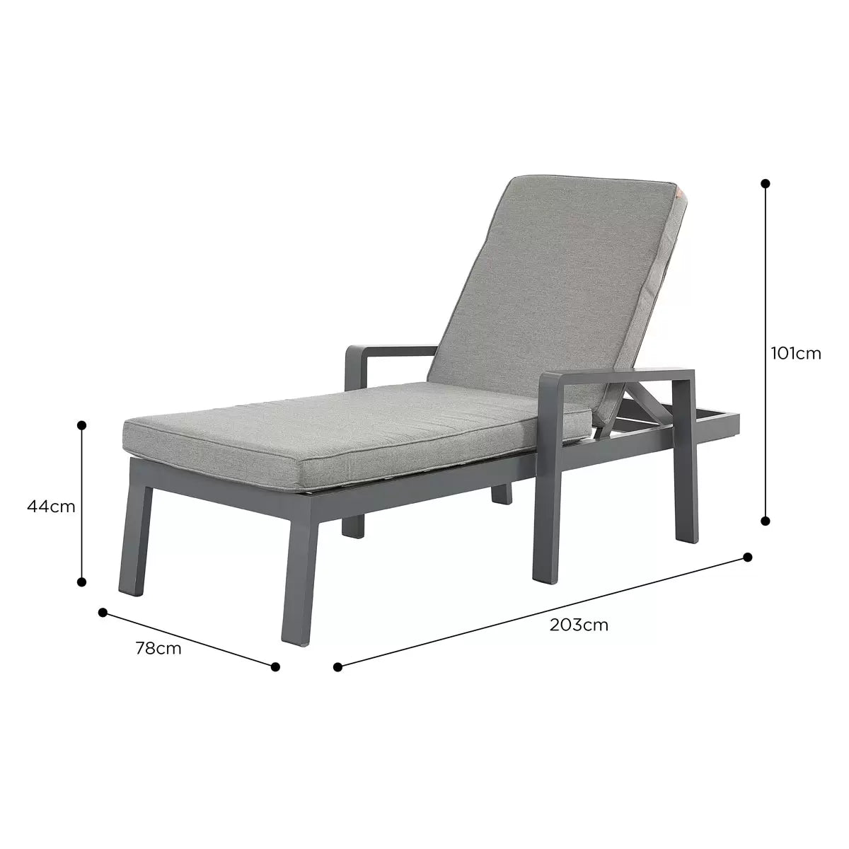 Stone Garden 3 Piece Lounger Set in Two Colours