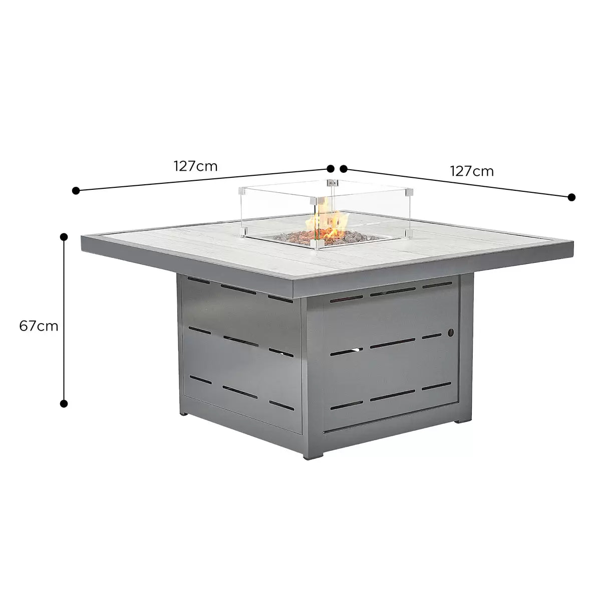 Stone Garden 5 Piece Deep Seating Fire Patio Set in Two Colours