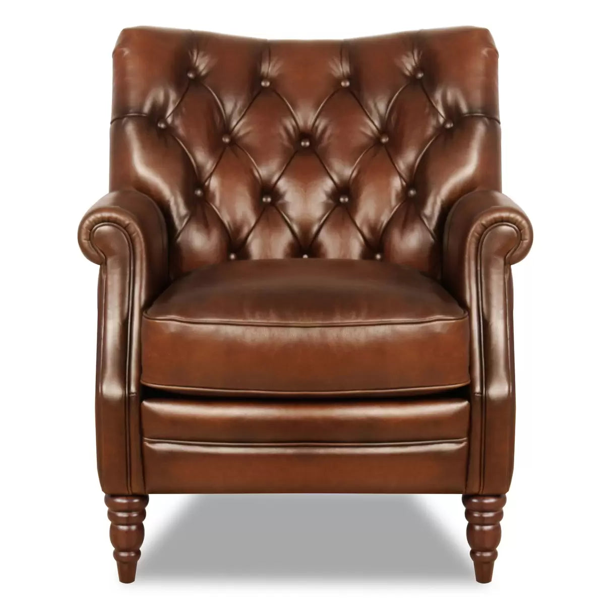 Columbus Brown Leather Armchair