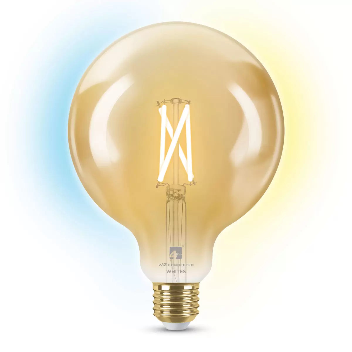 4lite WiZ Connected E27 Amber Filament Smart Bulbs 2 Pack