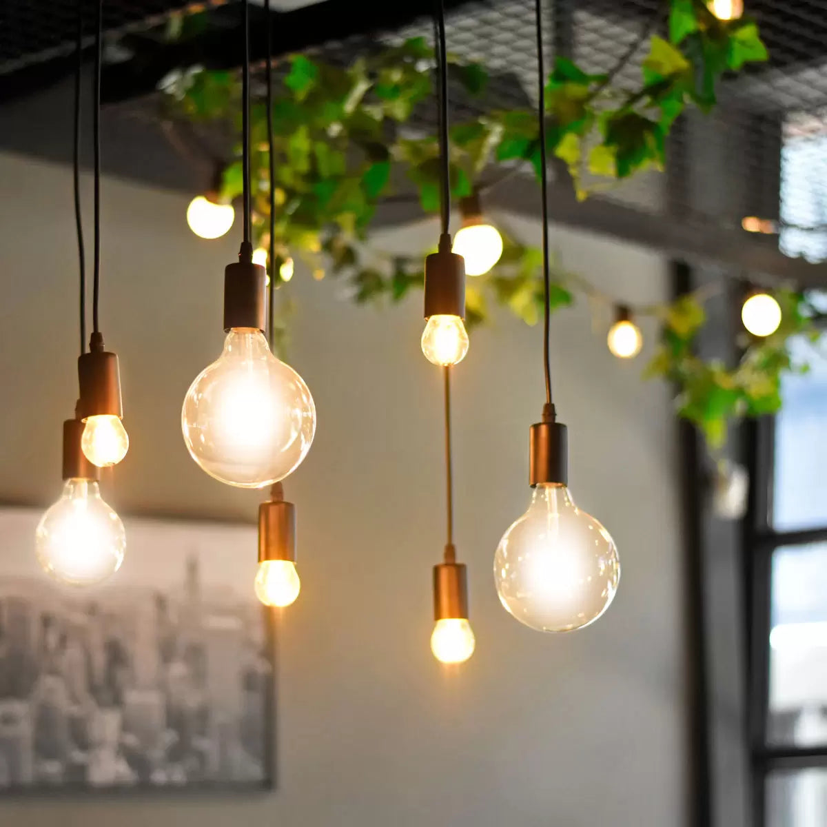 4lite WiZ Connected E27 Amber Filament Smart Bulbs 2 Pack