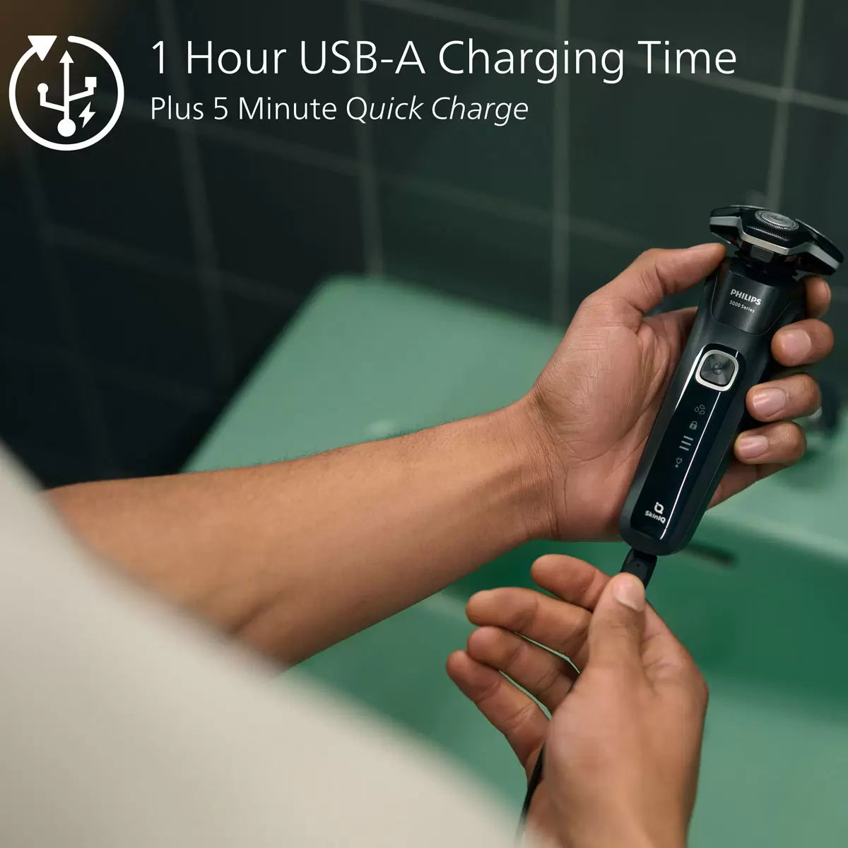 Philips Series 5000 Wet & Dry Electric Shaver with Pop-up Trimmer, Nose Trimmer