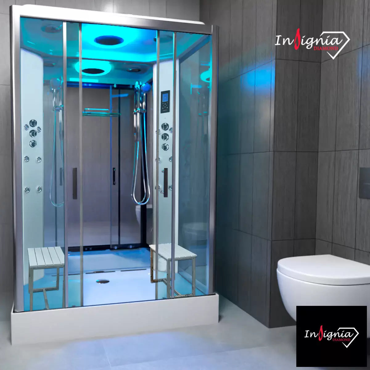 Insignia Diamond 1400 x 900 Steam Shower