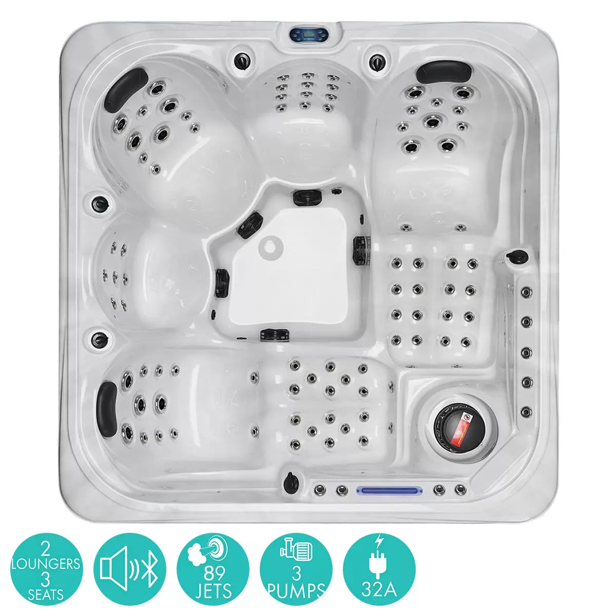 Blue Whale Spa San Julien 89-Jet 5 Person Hot Tub - Delivered