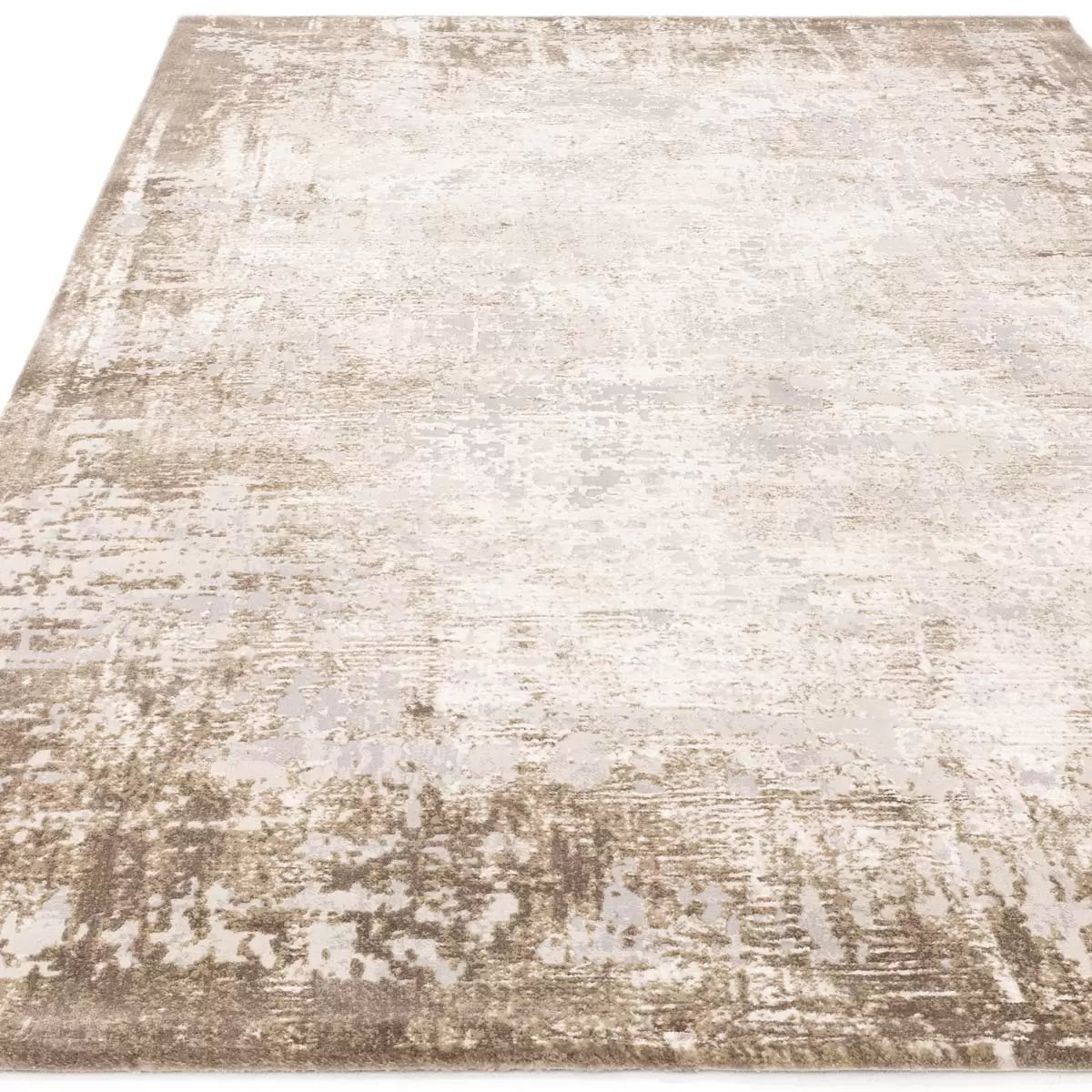 Kuza Border Beige Rug, in 2 Sizes