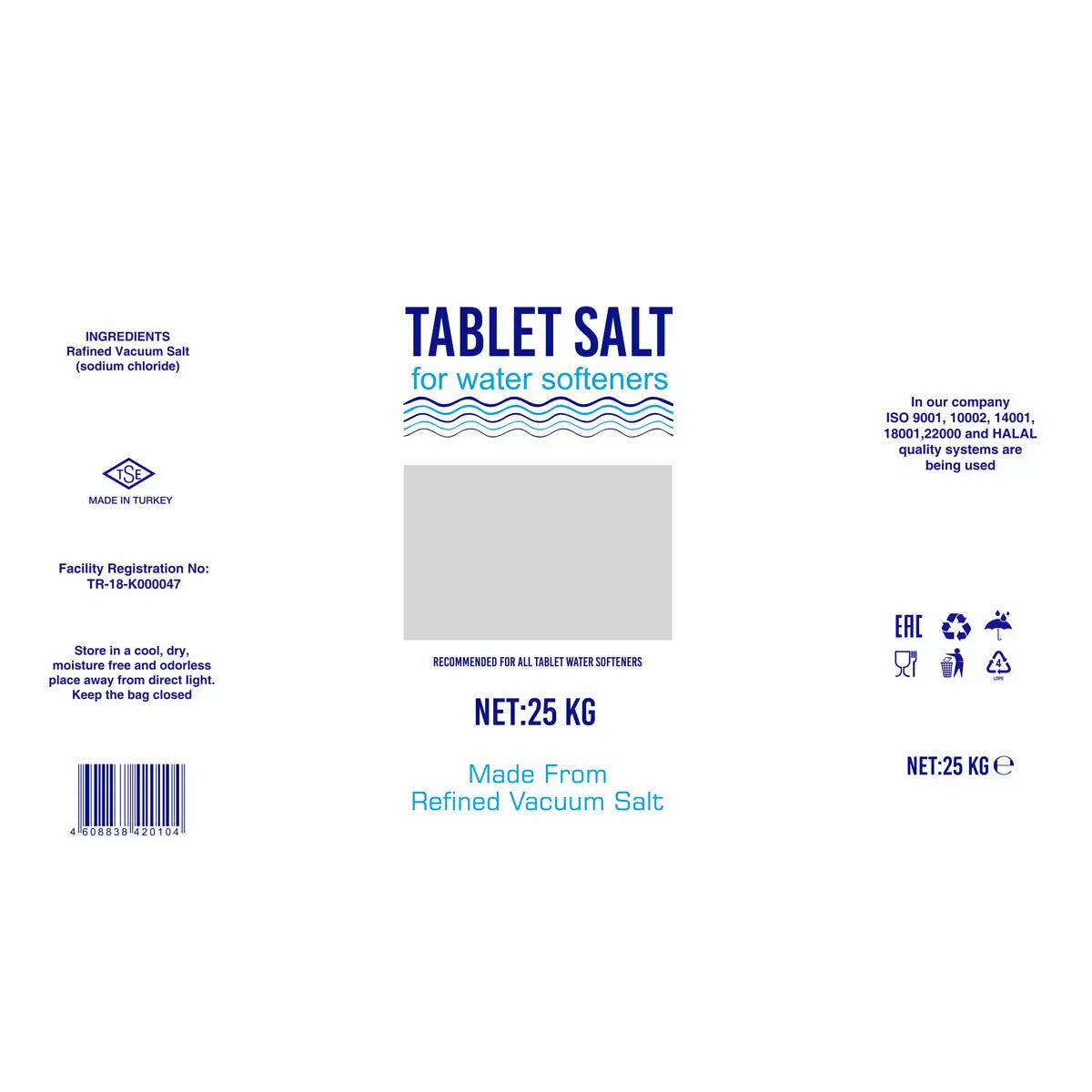 Q Salt Water Softener Tablets, 25kg