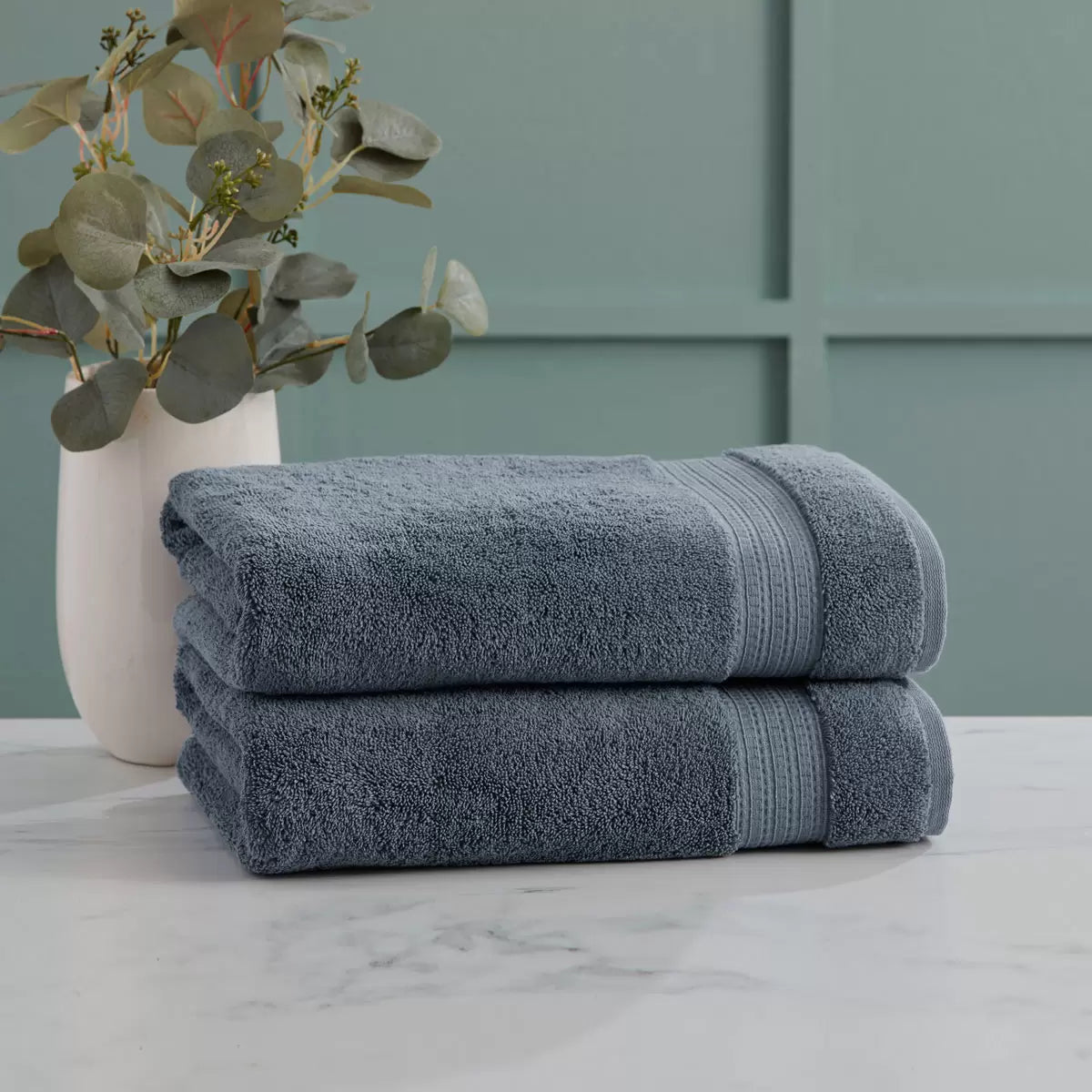 Grandeur 100% Cotton Bath Towels, 2 Pack