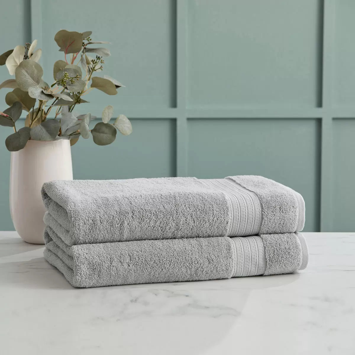Grandeur 100% Cotton Bath Sheets, 2 Pack