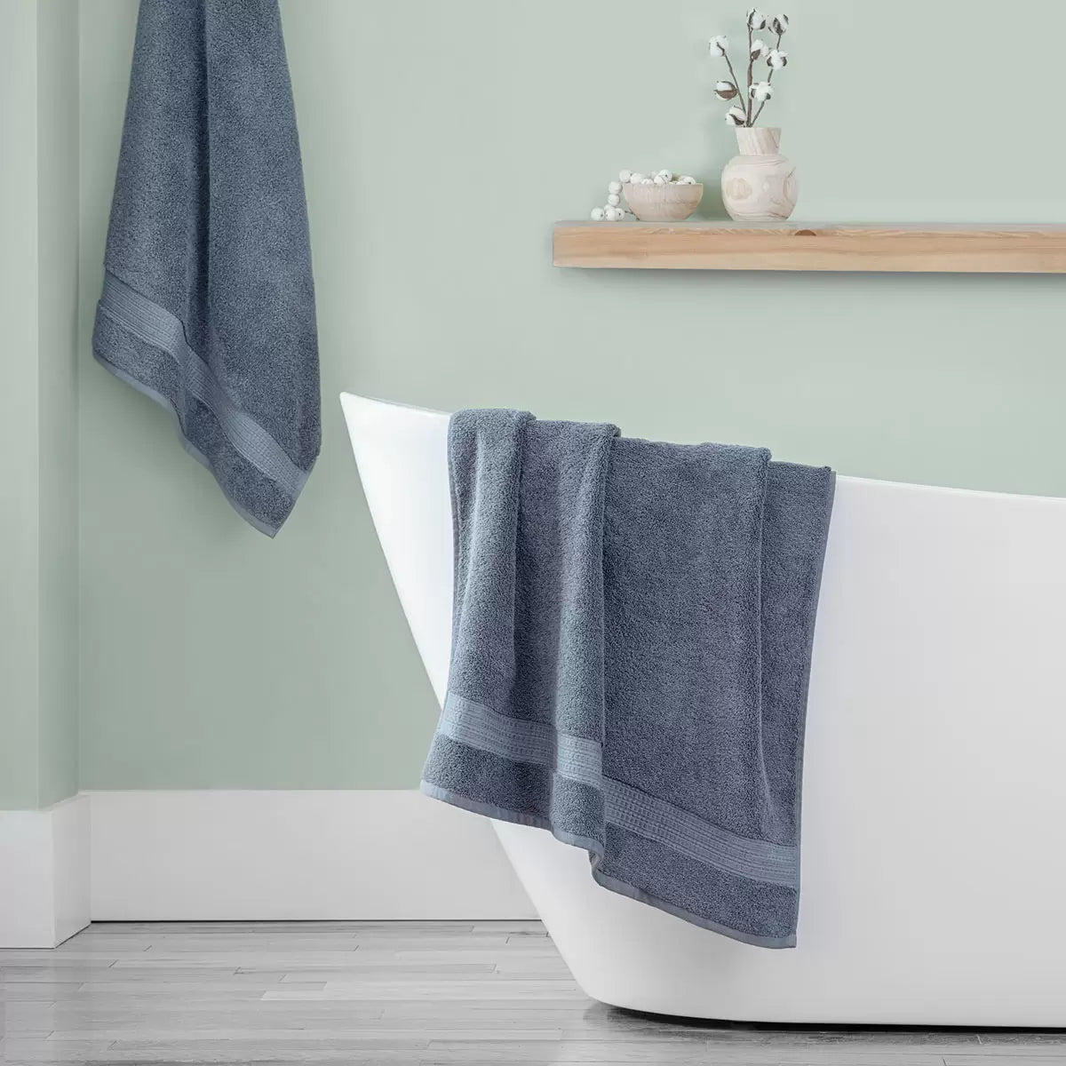 Grandeur 100% Cotton Bath Towels, 2 Pack