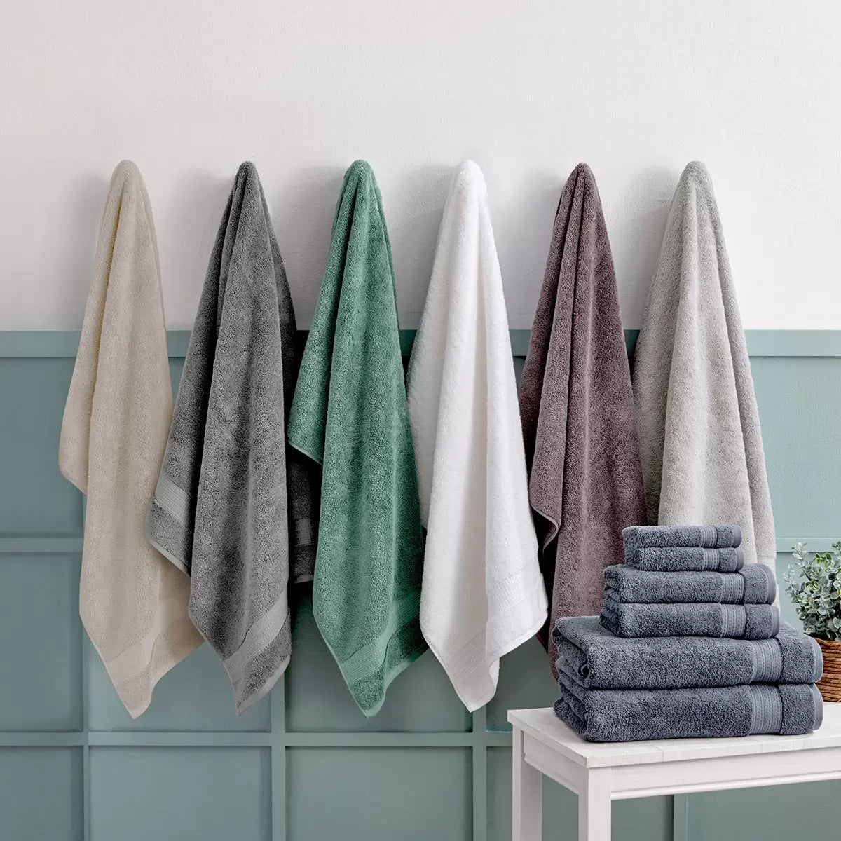 Grandeur 100% Cotton Bath Sheets, 2 Pack