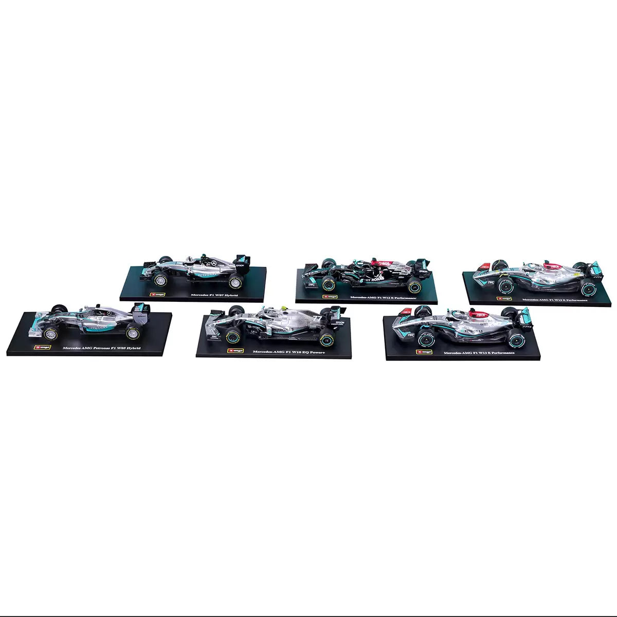 Burago 1: 43 Scale Highly Detailed Formula One Cars 6 Pack (3+ Years)